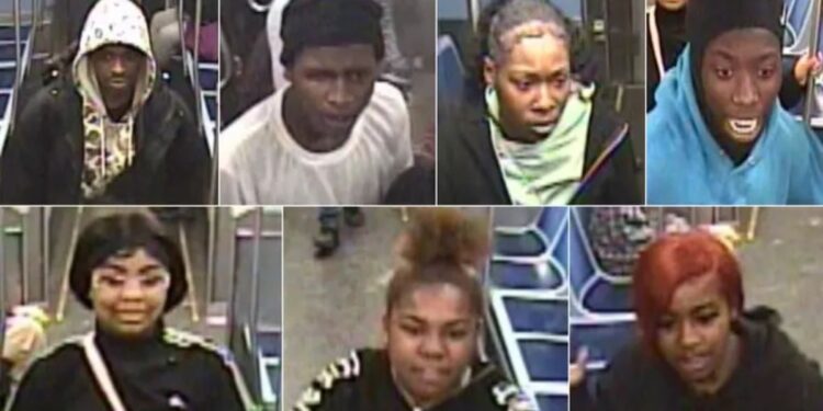 CTA violent robbery: Seven people wanted for jumping Red Line rider